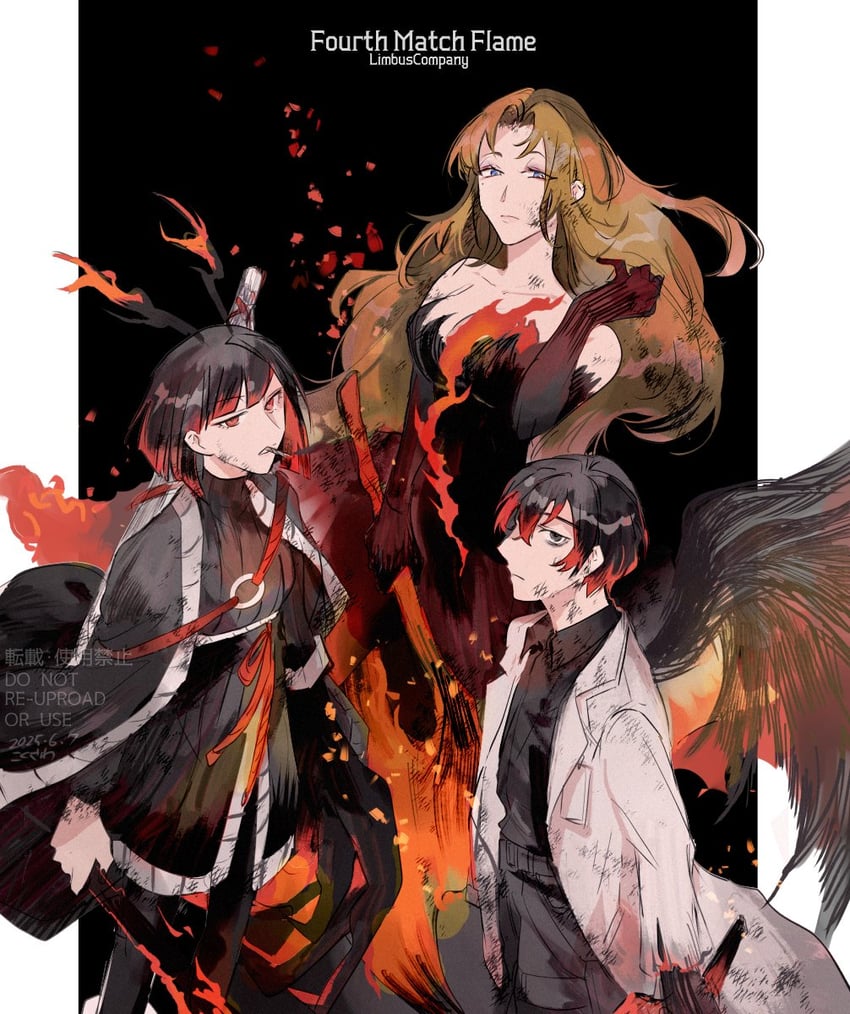 yi sang, ryoshu, and rodion (project moon and 1 more) drawn by ko_bammm