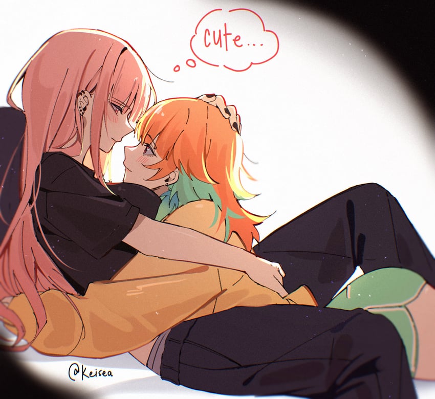 mori calliope and takanashi kiara (hololive and 1 more) drawn by keisea