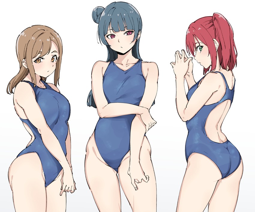 tsushima yoshiko, kunikida hanamaru, and kurosawa ruby (love live! and 1 more) drawn by alp