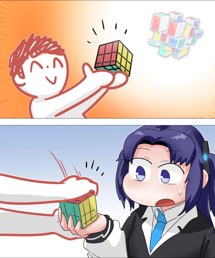 sensei, yuuka, and doodle sensei (blue archive) drawn by c/h