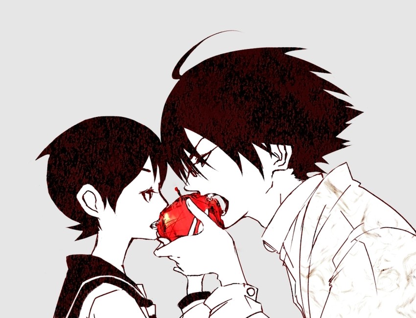 itoshiki nozomu and fuura kafuka (sayonara zetsubou sensei) drawn by rakeru_(fleedo)