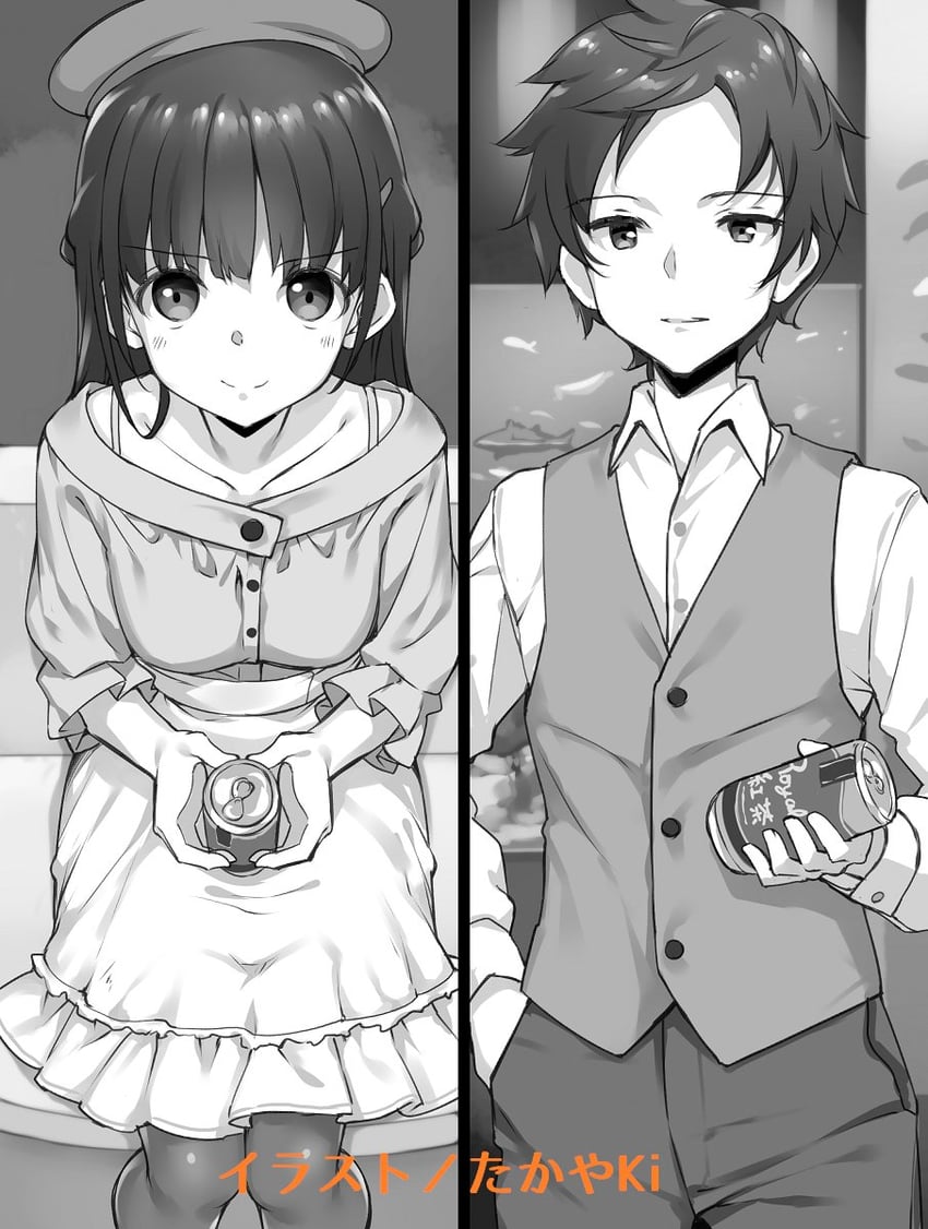 irido yume and irido mizuto (mamahaha no tsurego ga moto kano datta) drawn by takayaki