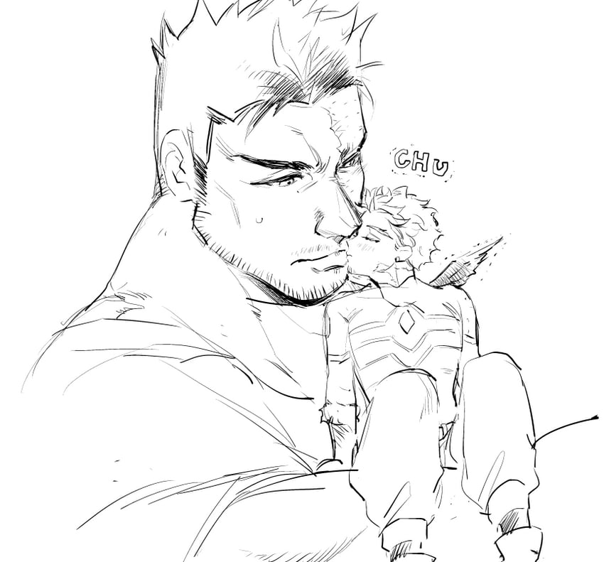 endeavor and hawks (boku no hero academia) drawn by tosakinmame