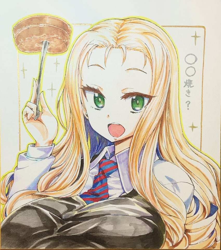 marie (girls und panzer and 1 more) drawn by nabeyu