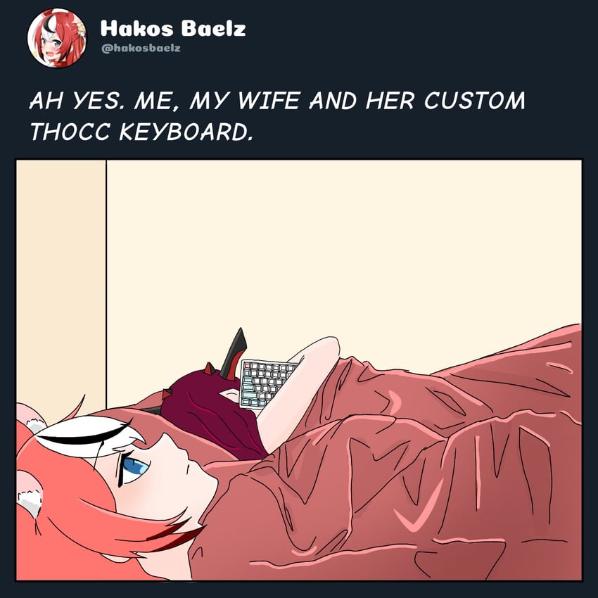 hakos baelz and irys (hololive and 2 more) drawn by jyanyannnn