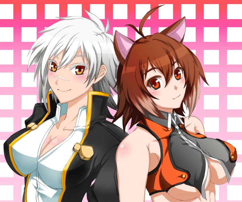 makoto nanaya and bullet (blazblue and 1 more) drawn by kigoh