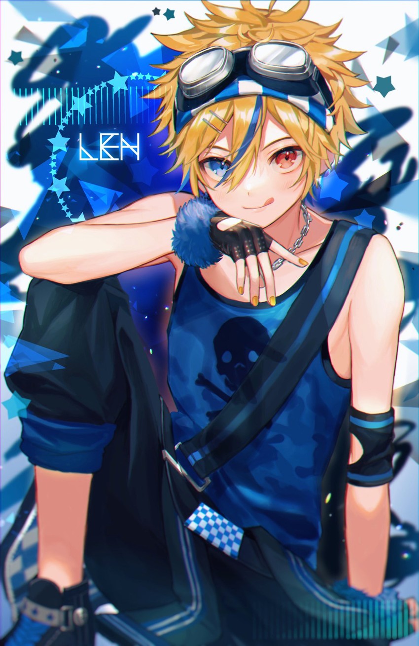 kagamine len (vocaloid and 1 more) drawn by shinotarou_(nagunaguex)