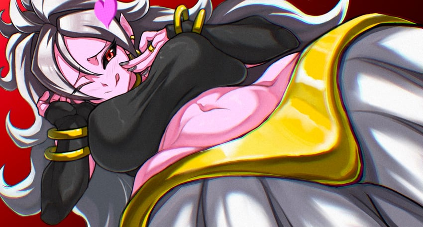 android 21 and majin android 21 (dragon ball and 1 more) drawn by takundraws