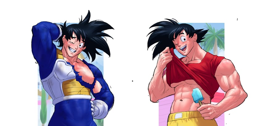 son goku (dragon ball and 1 more) drawn by carless_(ppanic)