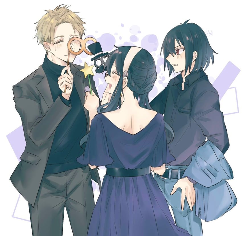 yor briar, twilight, and yuri briar (spy x family) drawn by spy_rit