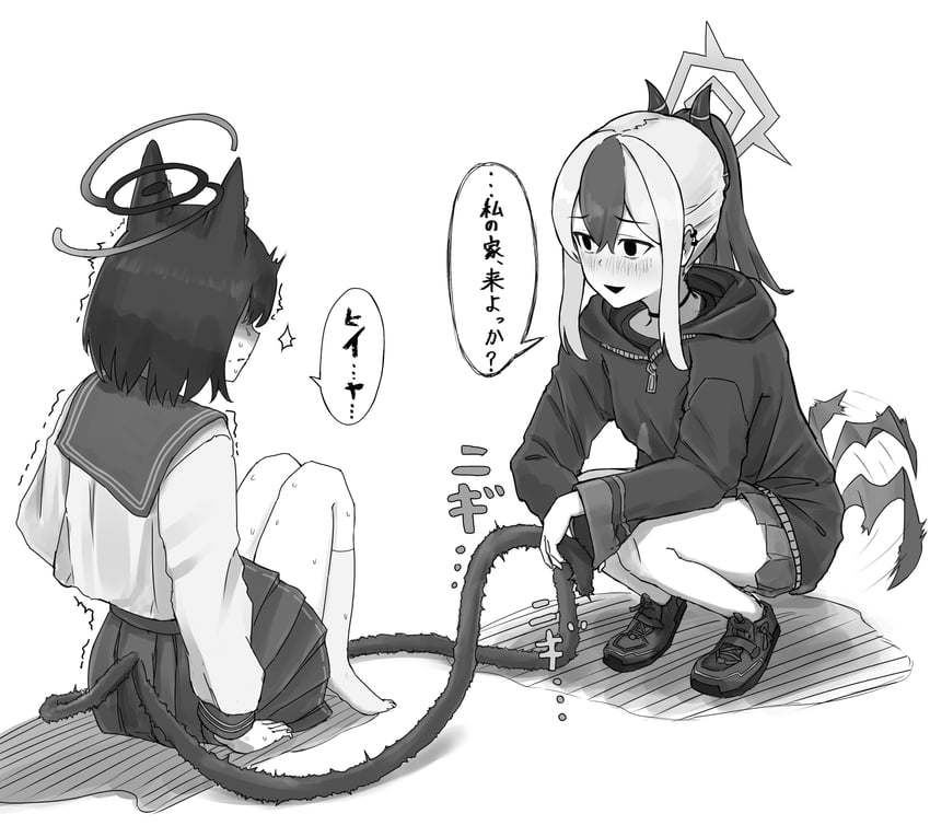 kayoko and kikyou (blue archive) drawn by aisumegane