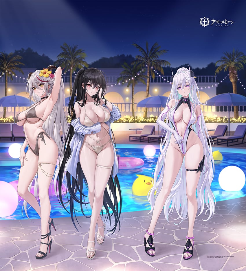 manjuu, taihou, aegir, and kearsarge (azur lane and 1 more) drawn by guchico