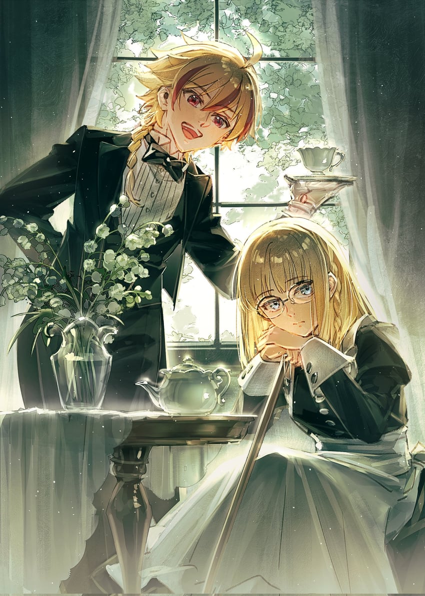 richard i and sajou ayaka (fate and 1 more) drawn by machikokom43502
