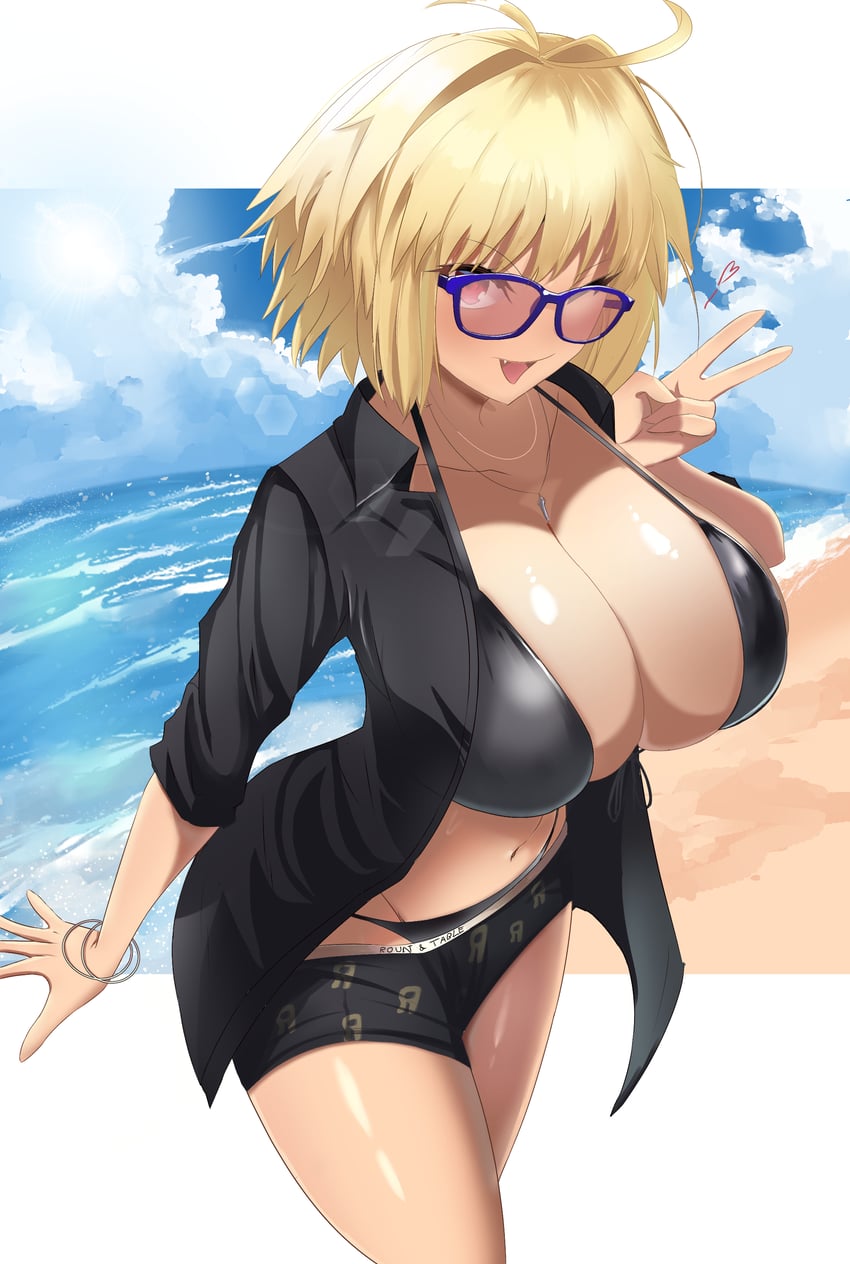arcueid brunestud and lancelot (fate and 3 more) drawn by shokobr