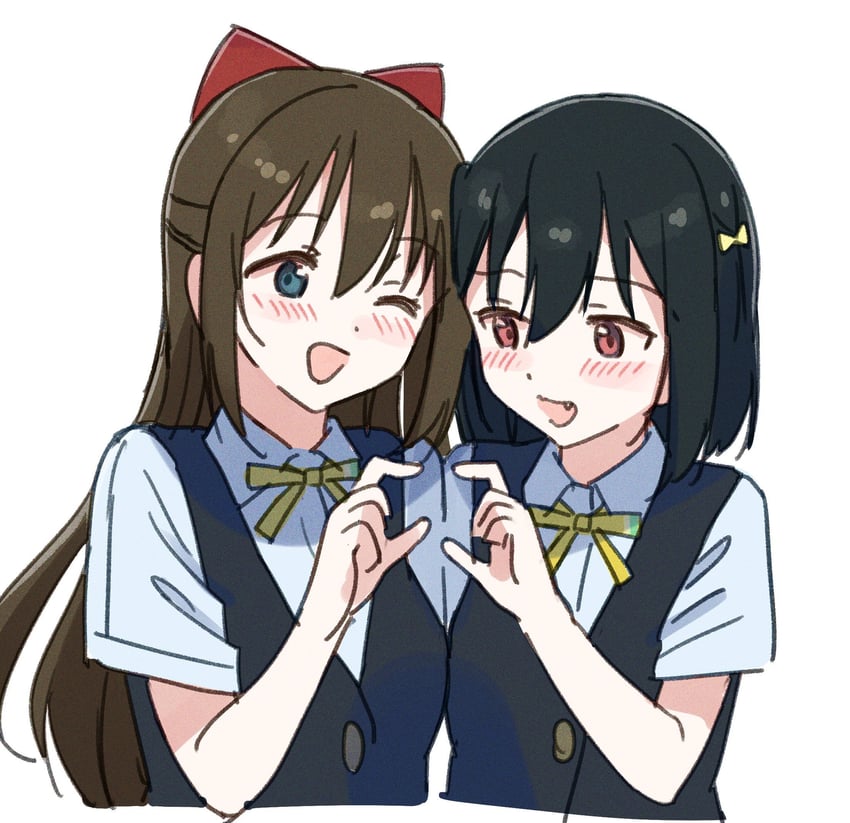 osaka shizuku and mifune shioriko (love live! and 1 more) drawn by tata_(tataice)