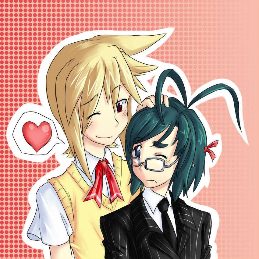 satou akira and hakamichi hideaki (katawa shoujo) drawn by cyzir_visheen