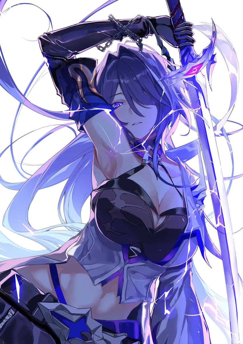 acheron (honkai and 1 more) drawn by sas_(ls08b)