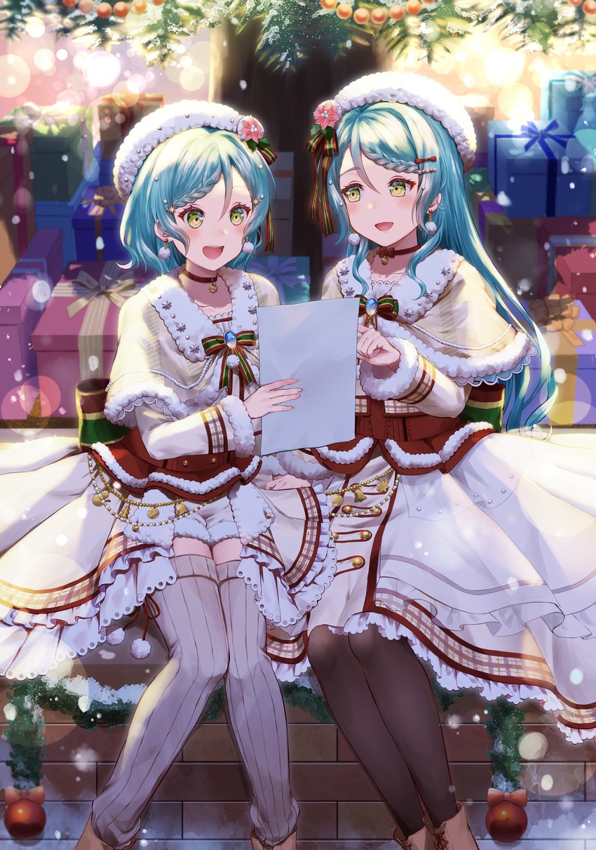 hikawa sayo and hikawa hina (bang dream!) drawn by mia_(fai1510)
