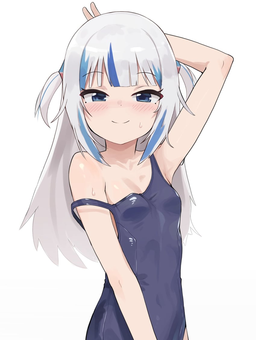 gawr gura (hololive and 1 more) drawn by woogi_(duguddnr)