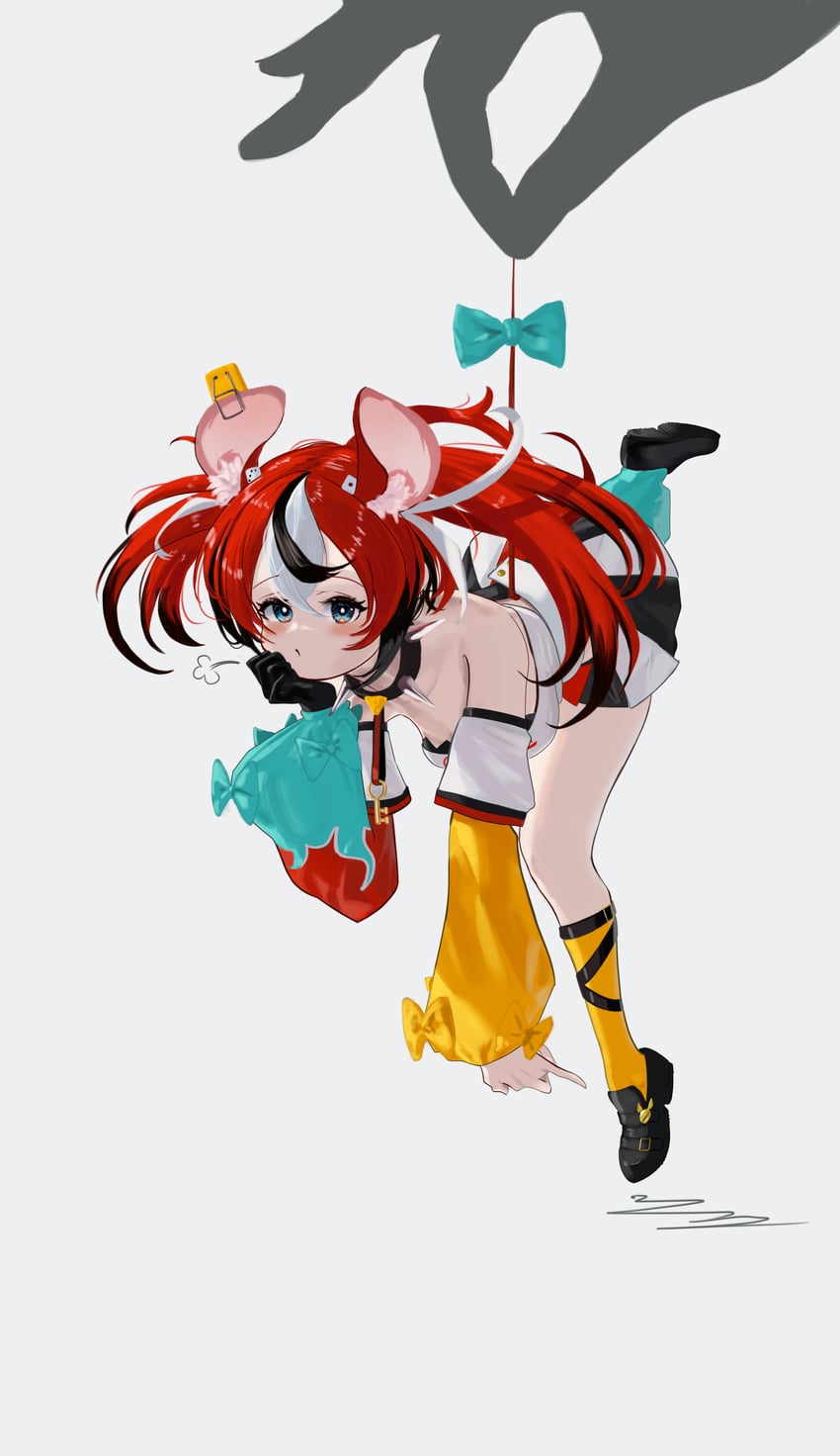 hakos baelz (hololive and 1 more) drawn by almondrake
