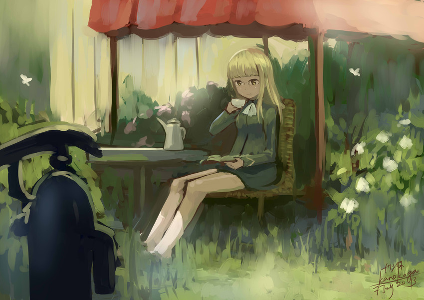 perrine h. clostermann (world witches series and 1 more) drawn by kanokoga