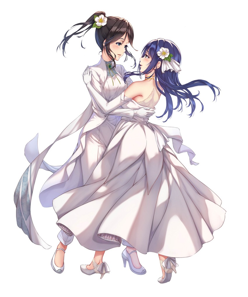 yoroizuka mizore, kasaki nozomi, violet evergarden, and amy bartlett (hibike! euphonium and 2 more) drawn by kurenaiz_(kureniz)