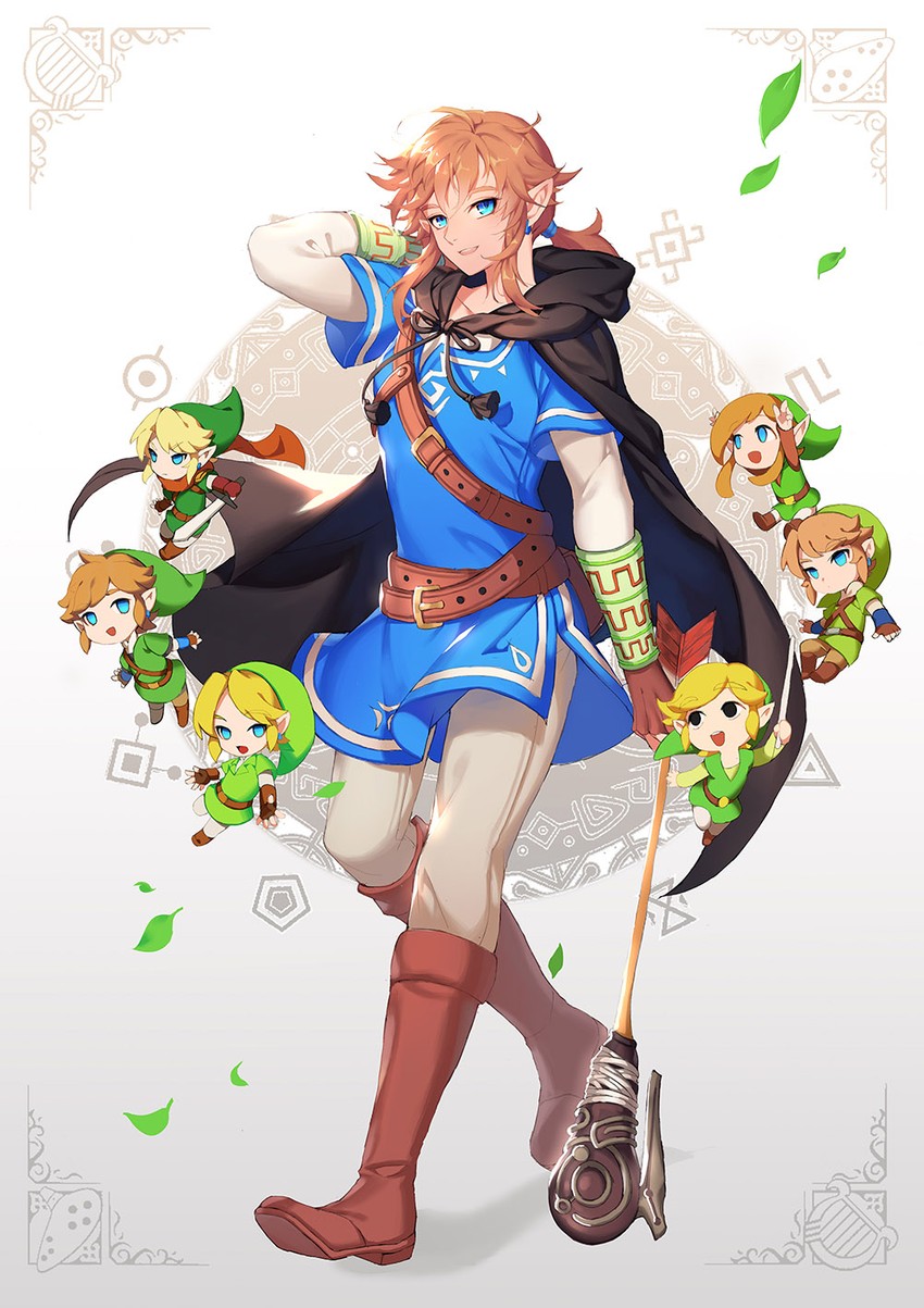 link and toon link (the legend of zelda and 6 more) drawn by muse_(rainforest)