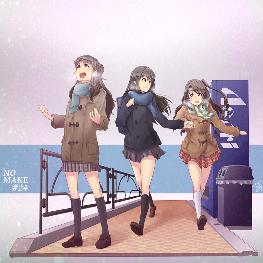 shibuya rin, shimamura uzuki, and kamiya nao (idolmaster and 1 more) drawn by shao_(newton)