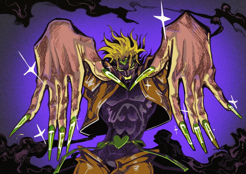 dio brando (jojo no kimyou na bouken and 1 more) drawn by nepook