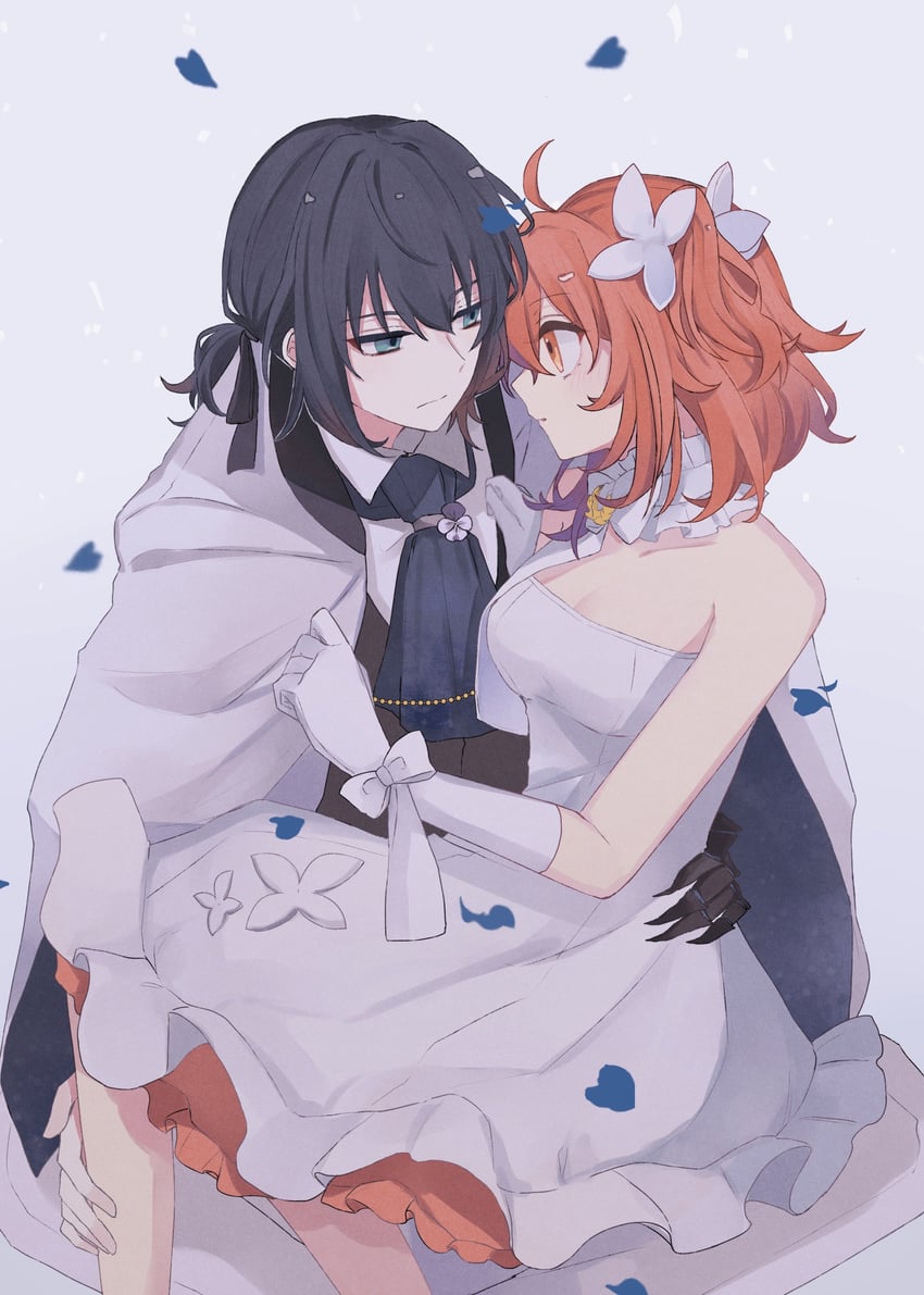 fujimaru ritsuka and oberon (fate and 1 more) drawn by kriri_o0