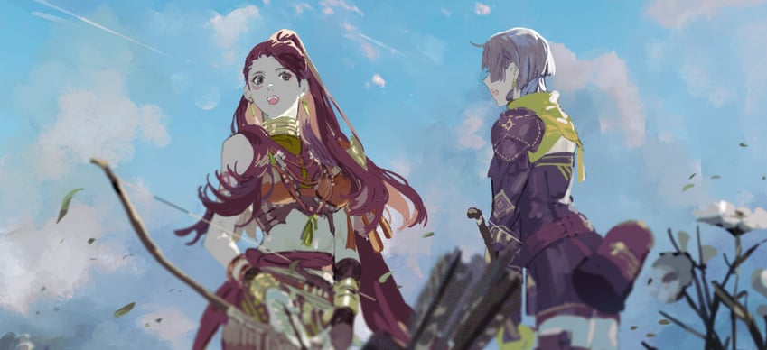bernadetta von varley and petra macneary (fire emblem and 1 more) drawn by matoba_(ga6life)