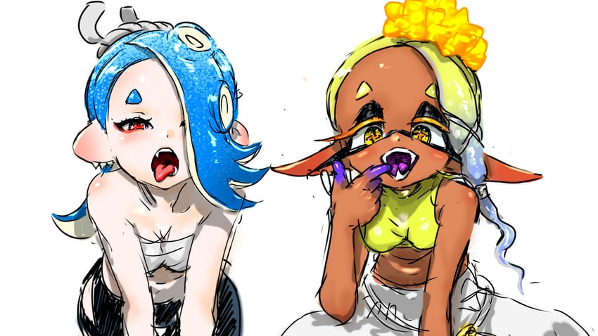 shiver and frye (splatoon and 1 more) drawn by koharu2.5
