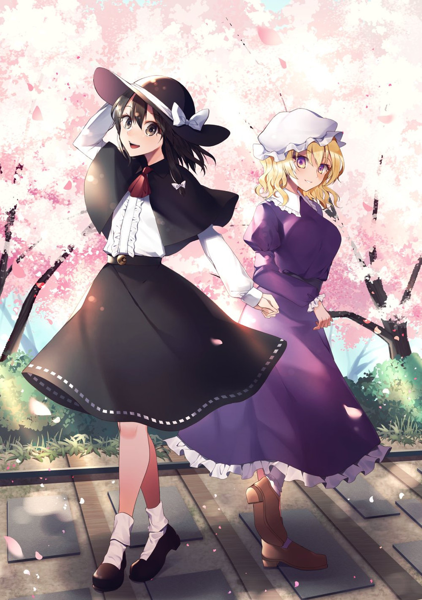 usami renko and maribel hearn (touhou) drawn by kaede_(mmkeyy)