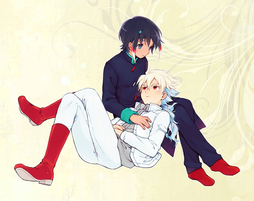 hakuryuu and shuu (inazuma eleven and 1 more) drawn by mabui_(poloon)