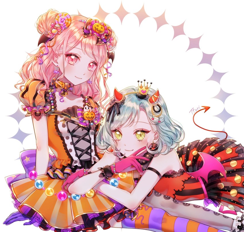 hikawa hina and maruyama aya (bang dream!) drawn by ttori