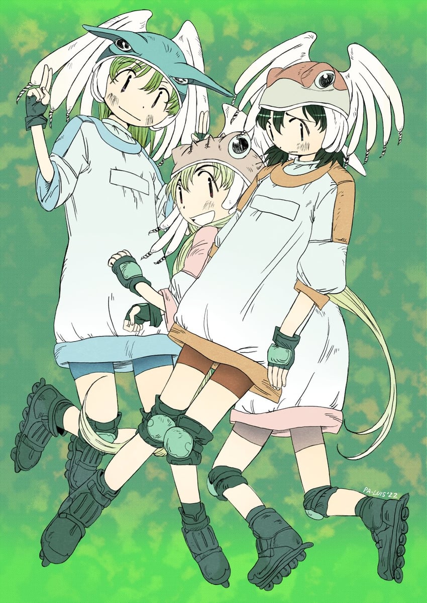 ootani yuri, tomine kasumi, and kawamura kumi (alien nine) drawn by pa_luis