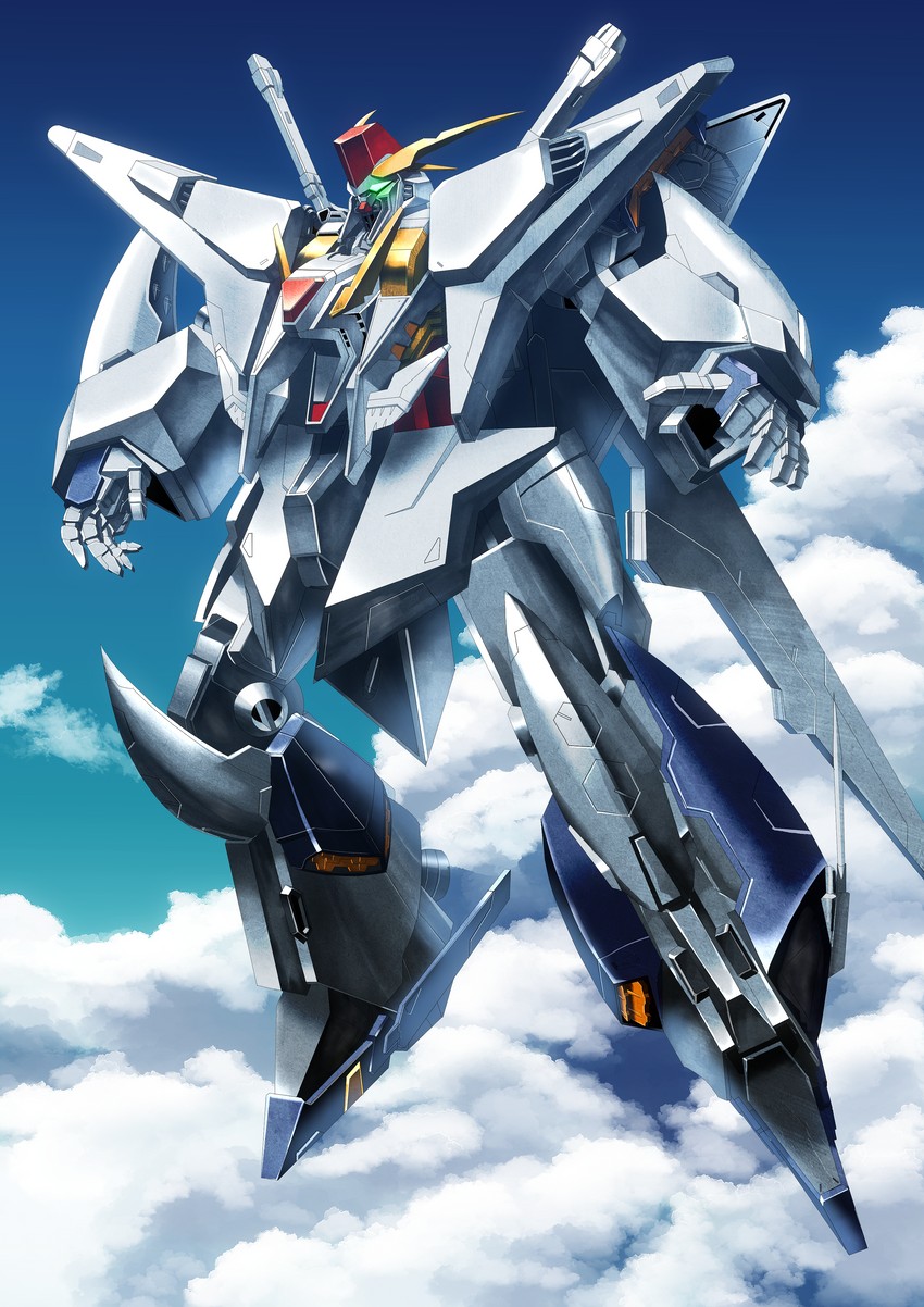 xi gundam (gundam and 1 more) drawn by moyashi_(karamisouma)