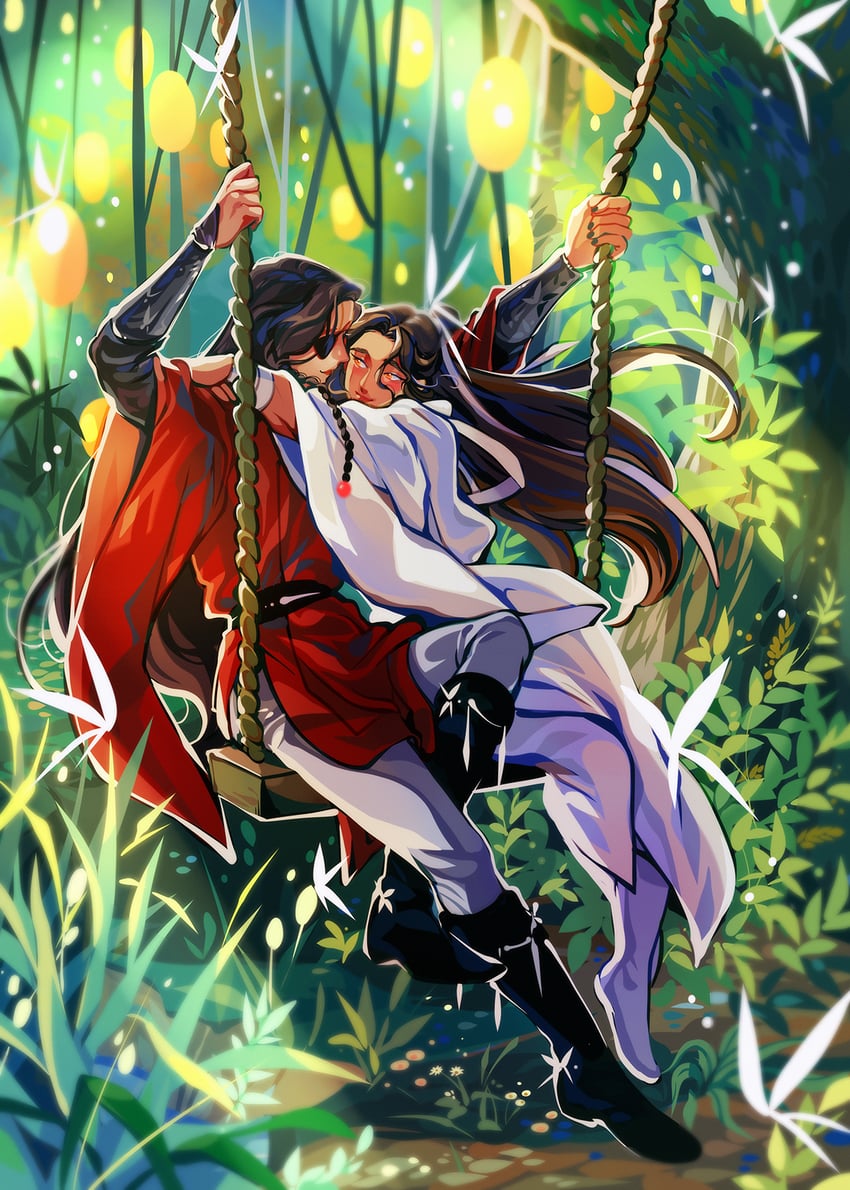 xie lian and hua cheng (tianguan cifu and 1 more) drawn by quelmdn