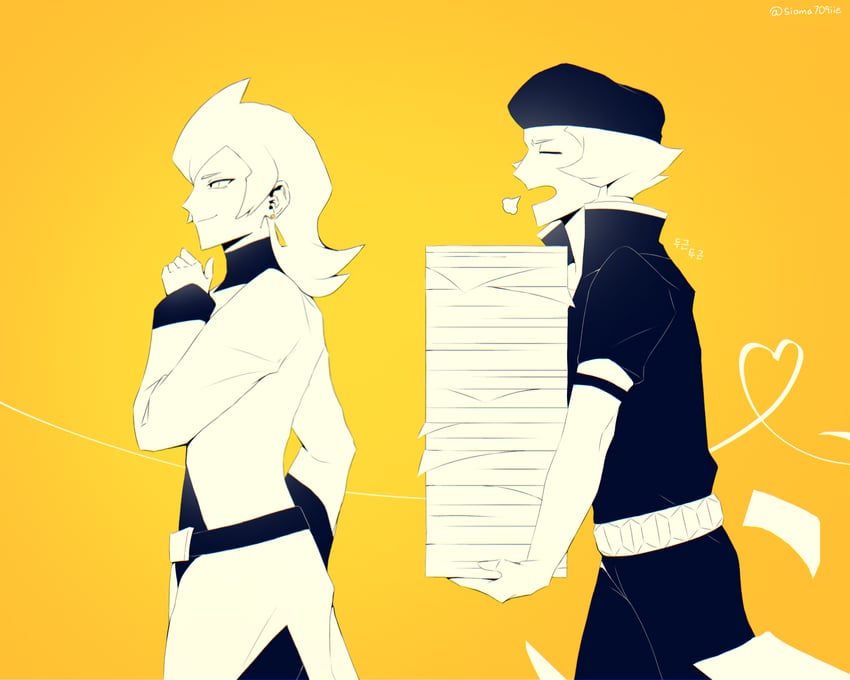 proton and ariana (pokemon and 1 more) drawn by sioma709iie