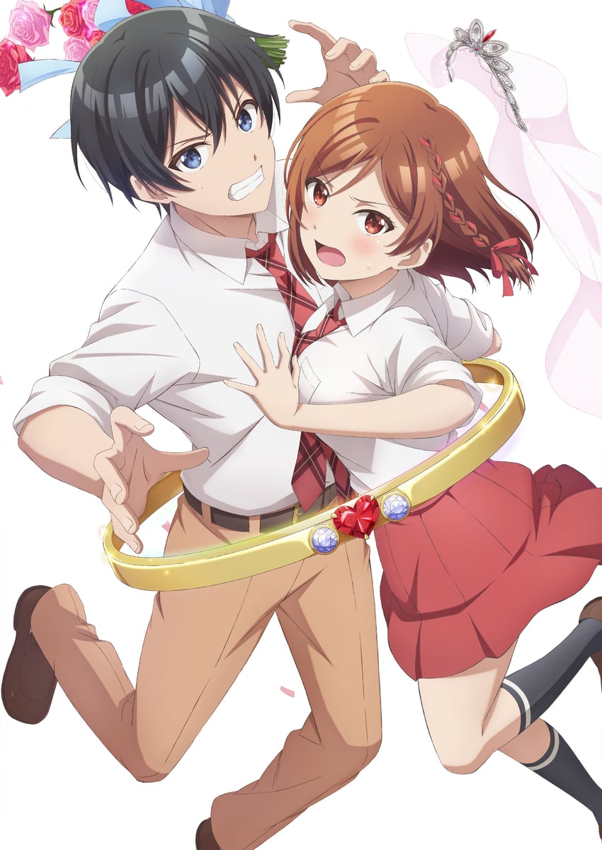 sakuramori akane and houjou saito (class no daikirai na joshi to kekkon suru koto ni natta.)