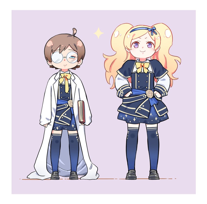 emily stewart and kinoshita hinata (idolmaster and 2 more) drawn by vw_millionp