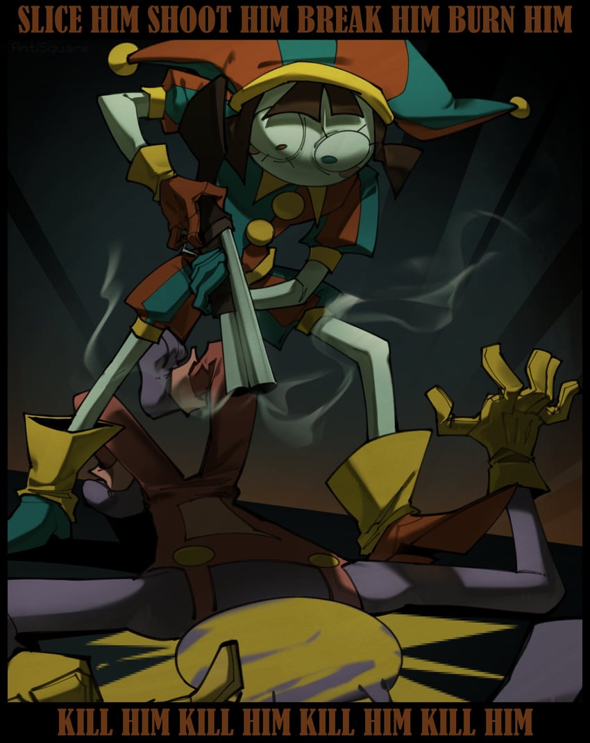 pomni and jax (the amazing digital circus) drawn by anti_square