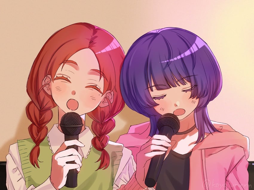fujii ayame and uchida momo (futsuu no keion-bu) drawn by sinyojurn