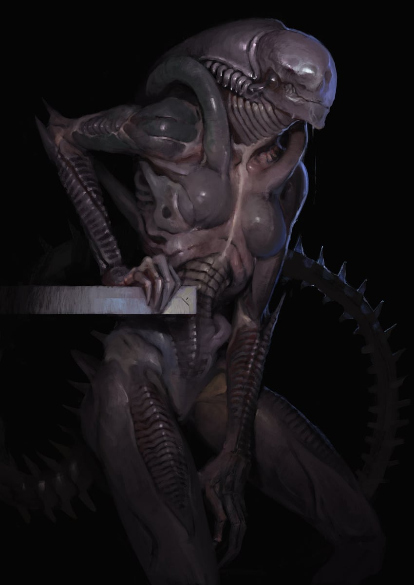 xenomorph and neomorph (alien and 1 more) drawn by oleg_bulakh