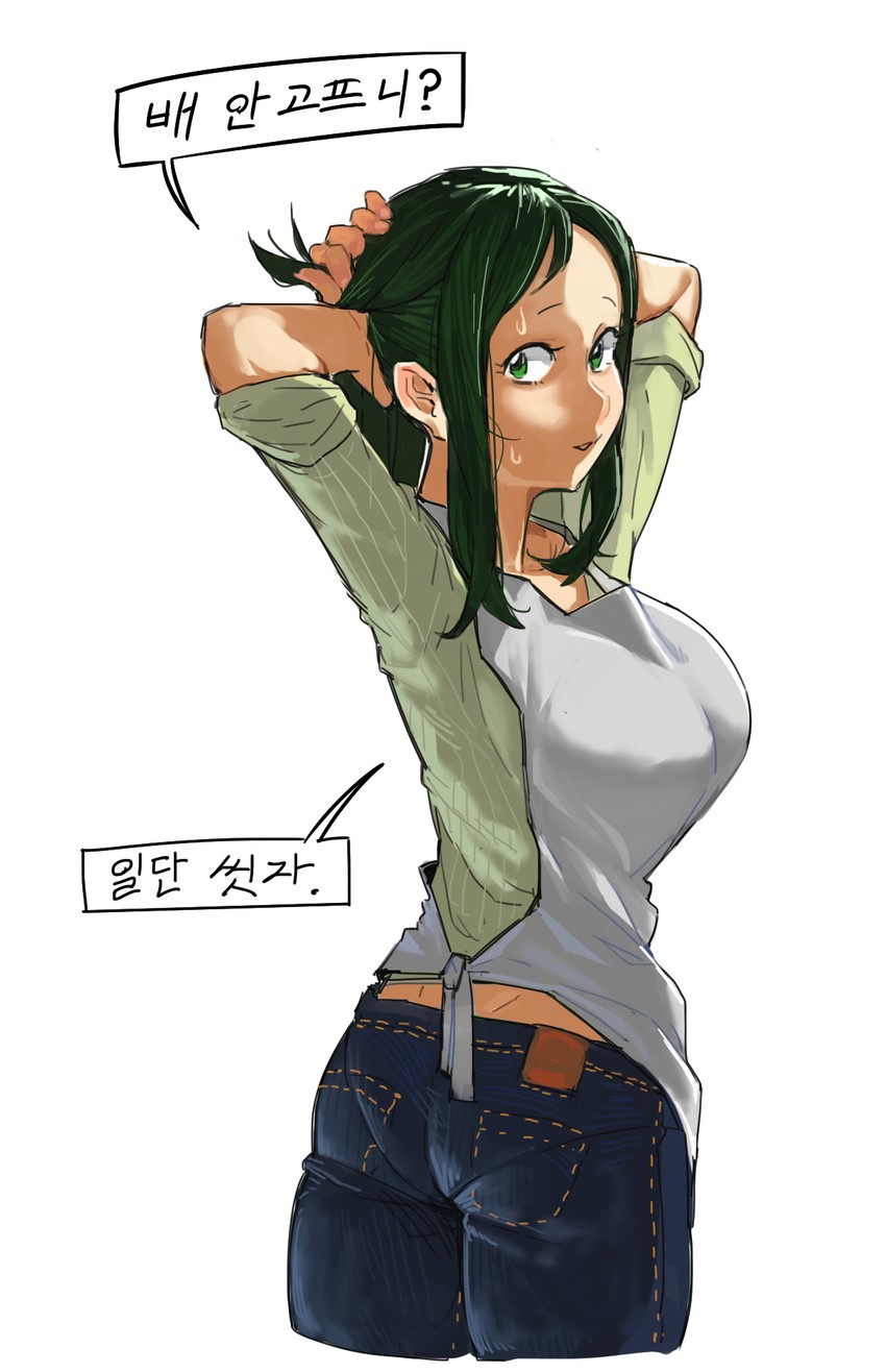 midoriya inko (boku no hero academia) drawn by hong_doo