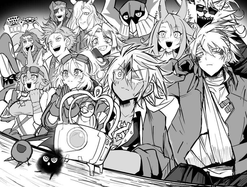 ecclesia, albaz, kitt, tri-brigade ferrijit the barren blossom, tri-brigade shuraig the ominous omen, and 12 more (yu-gi-oh!) drawn by synchroman