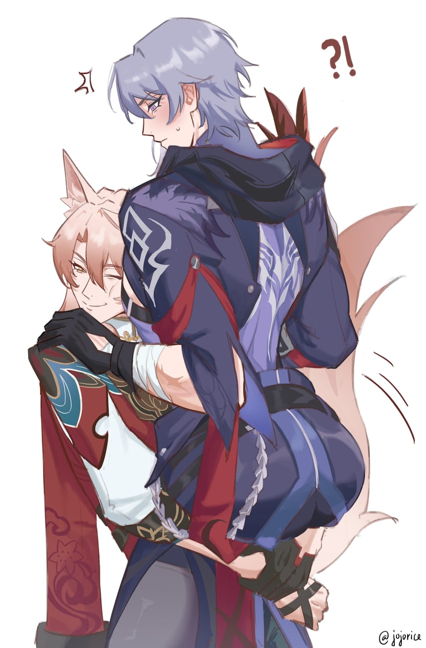 jiaoqiu and moze (honkai and 1 more) drawn by jojorice52