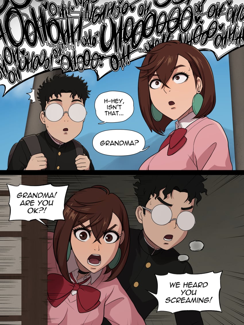 ayase momo and takakura ken (dandadan) drawn by rampage_(leedash2)