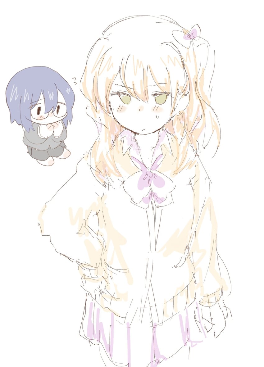 chibana sumika and mamiya kanoko (watashi no yuri wa oshigoto desu!) drawn by pizamanmgmg_1