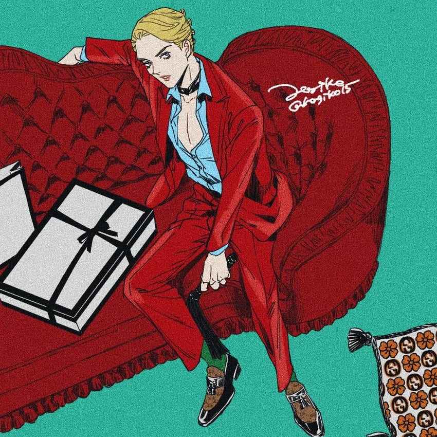 prosciutto (jojo no kimyou na bouken and 1 more) drawn by hagiko15